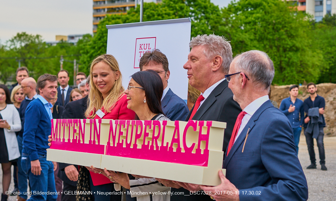 11. Mai 2017 - Grundsteinlegung für die LOGE und dem Kulturquadrat in Neuperlach